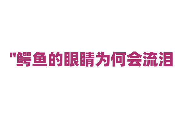 "鳄鱼的眼睛为何会流泪？揭秘鳄鱼独特的生理现象"